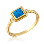 14 Karat Gold Turquoise Ring
