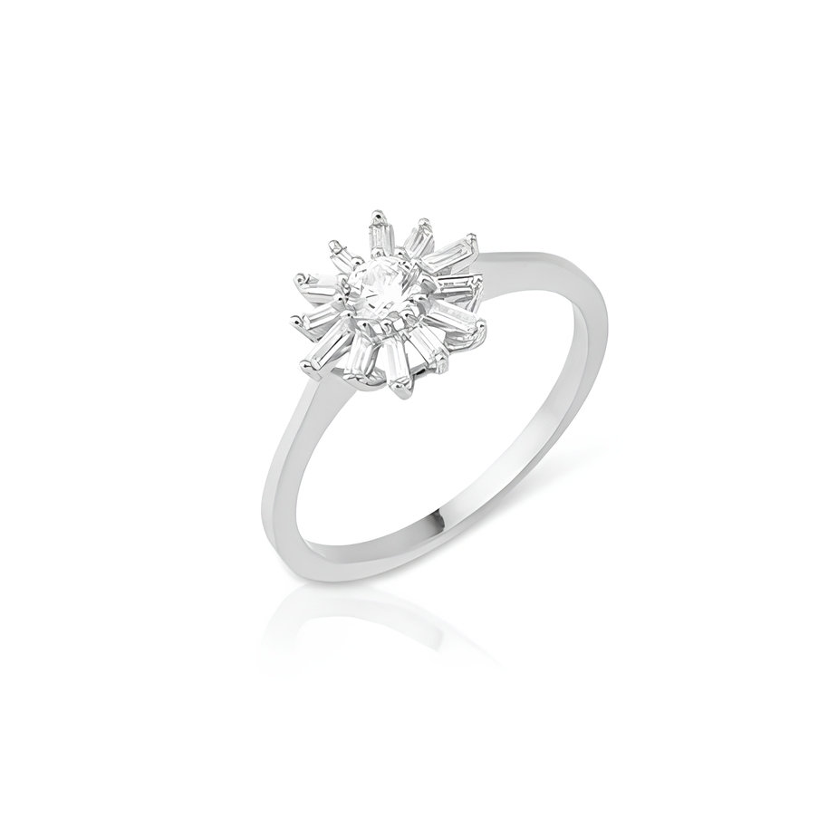 14K Gold Sun Ring