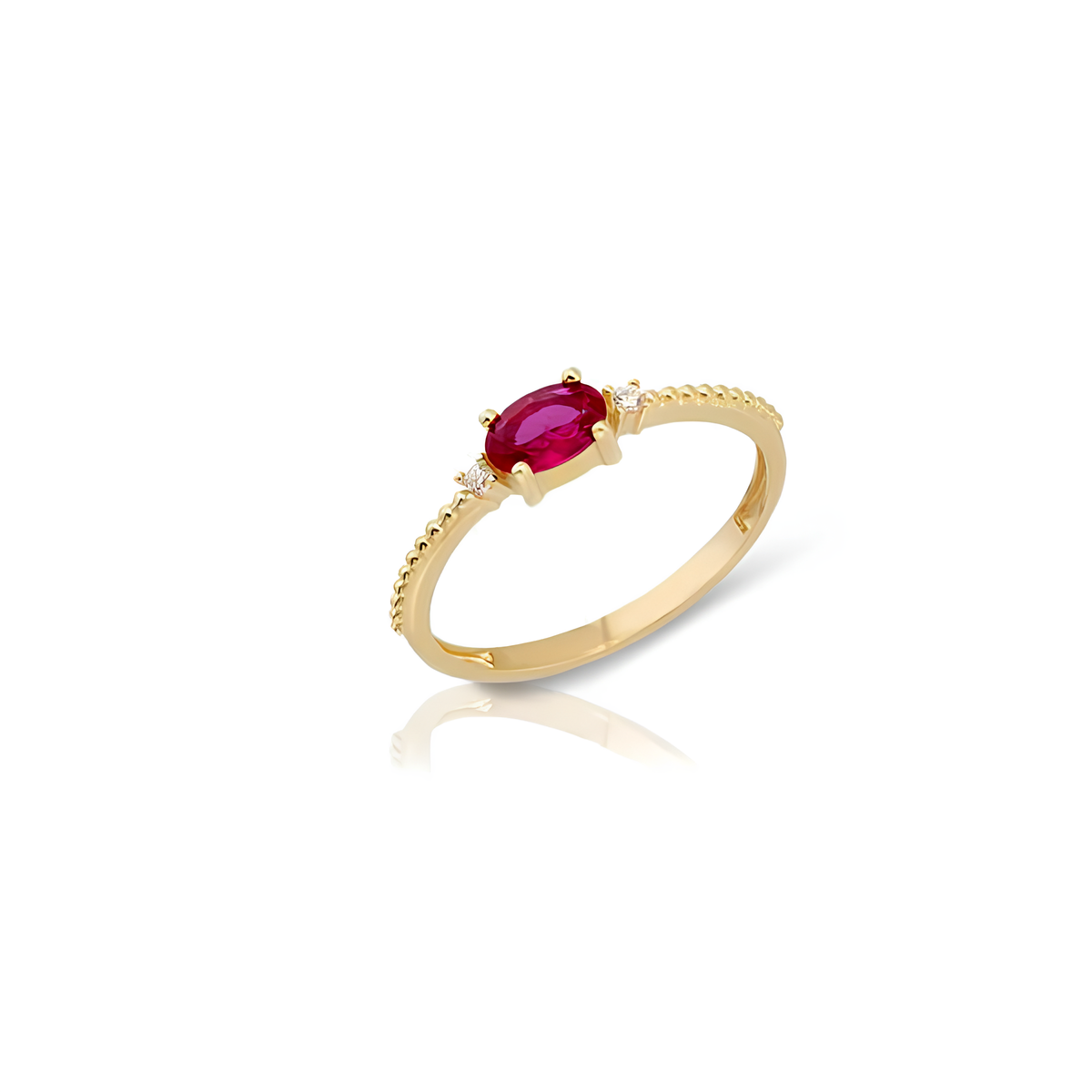 14K Gold Jasmine Ring