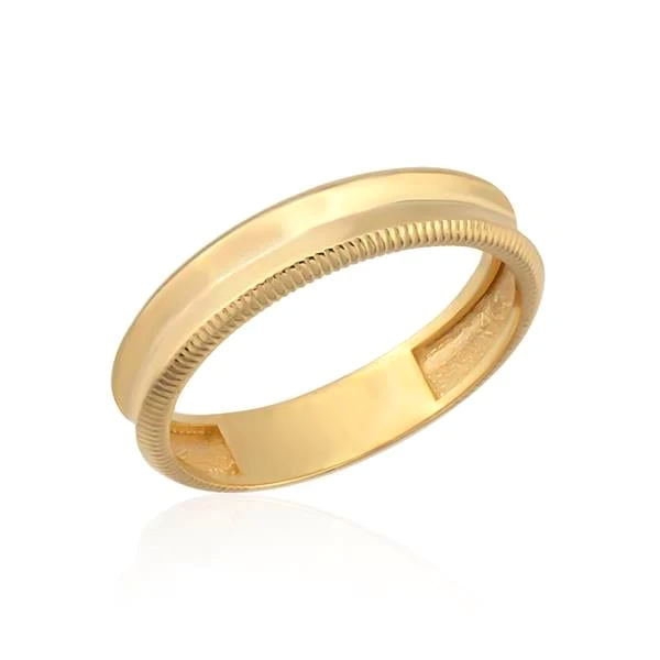 14K Gold Thick Ajda Ring