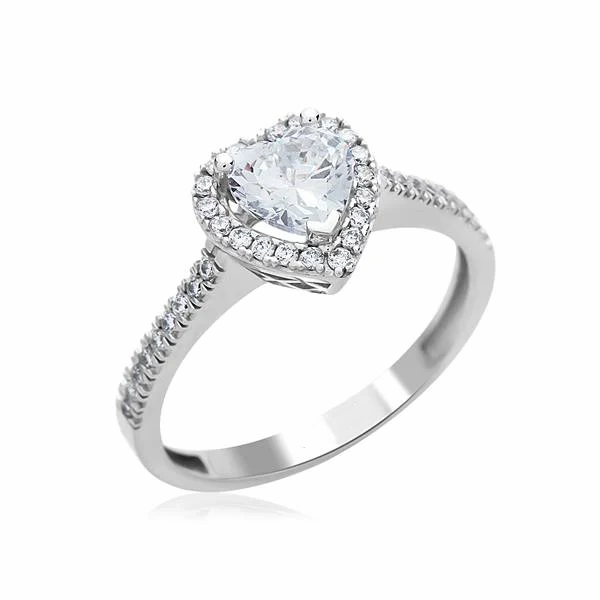 14K Gold Heart Ring