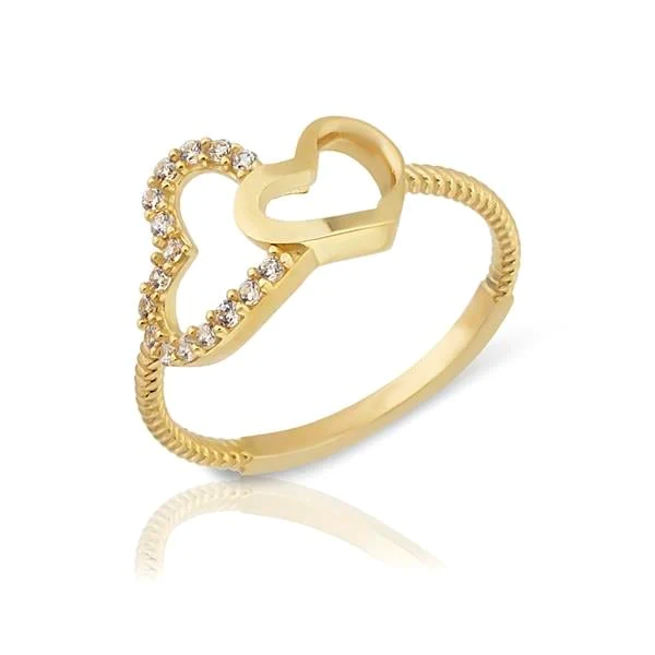 14K Gold Heart Ring