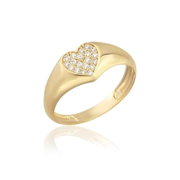 14K Gold Heart Ring