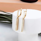 14K Gold Matchstick Earrings