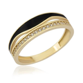 14K Gold Enamel Emily Ring