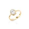 14K Gold Oval Ring