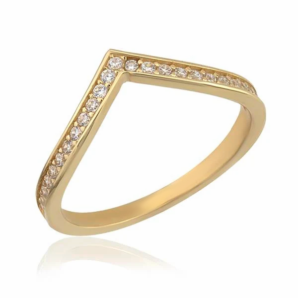 14K Gold Princess Ring