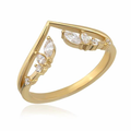 14K Gold Princess Ring
