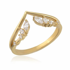 14K Gold Princess Ring