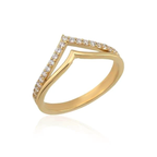 14K Gold Princess Ring
