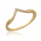 14K Gold Princess Ring