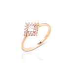 14K Rose Gold Dainty Ring