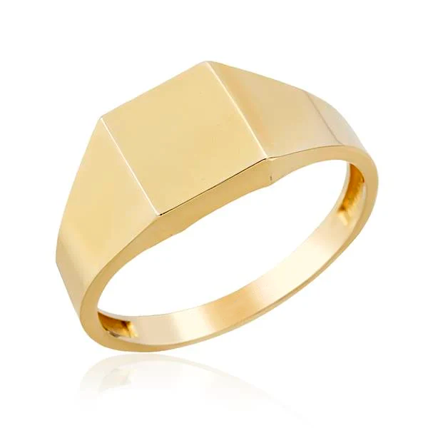 14K Gold Pinky Finger Geometric Ring