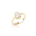 14K Gold Teardrop Ring