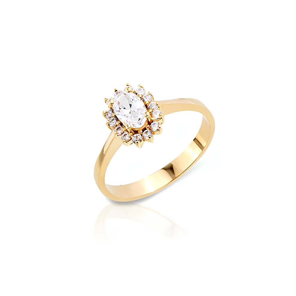14K Gold Stone Ring