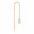 14K Gold Delgada Infinity Single Earring