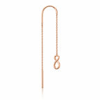 14K Gold Delgada Infinity Single Earring