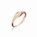14K Gold Crisscross Ring