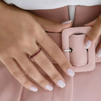 1.70 CT Ruby Rose Gold Eternity Ring