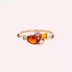 Medly 1.72 CT Multicolor Sapphire and Diamond Rose Gold Ring