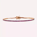 1.80 CT Ruby Rose Gold Tennis Bracelet