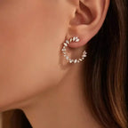 1.82 CT Diamond Rose Gold Earrings