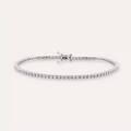 2.11 CT Pırlanta Taşlı Beyaz Altın Suyolu Bileklik