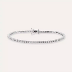 2.11 CT Pırlanta Taşlı Beyaz Altın Suyolu Bileklik