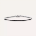 2.15 CT Black Diamond White Gold Tennis Bracelet