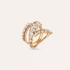 2.42 CT Oval and Pear Cut Diamond Ring
