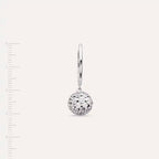 2.74 CT Diamond White Gold Ball Single Earring
