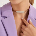 4.00 CT Pırlanta Taşlı Rose Altın Bileklik/ Chooker