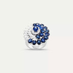 9.22 CT Sapphire and Diamond White Gold Ring