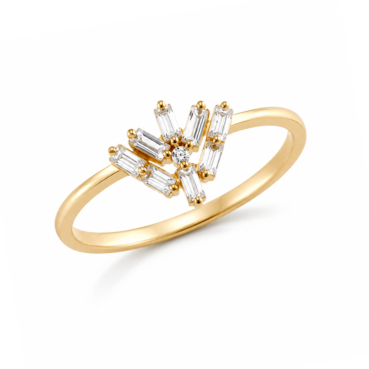 14K Gold Crunchy Ring