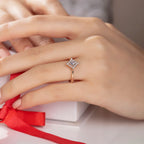 14K Rose Gold Dainty Ring