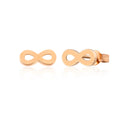 14K Rose Gold Infinity Screw-Back Earrings