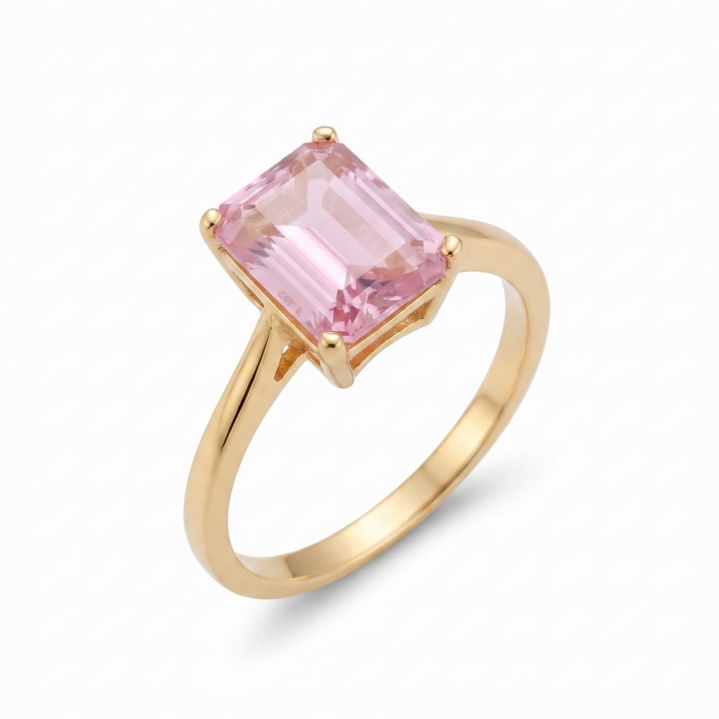 14K Gold-Tone Baguette Ring