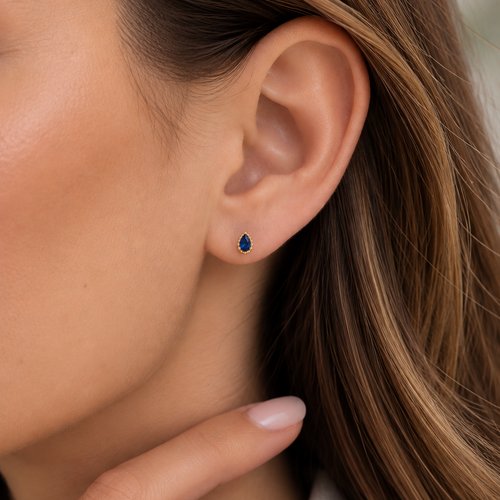 14K Gold Teardrop Earrings
