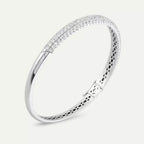 Acyl 2.90 CT Pırlanta Taşlı Beyaz Altın Kelepçe