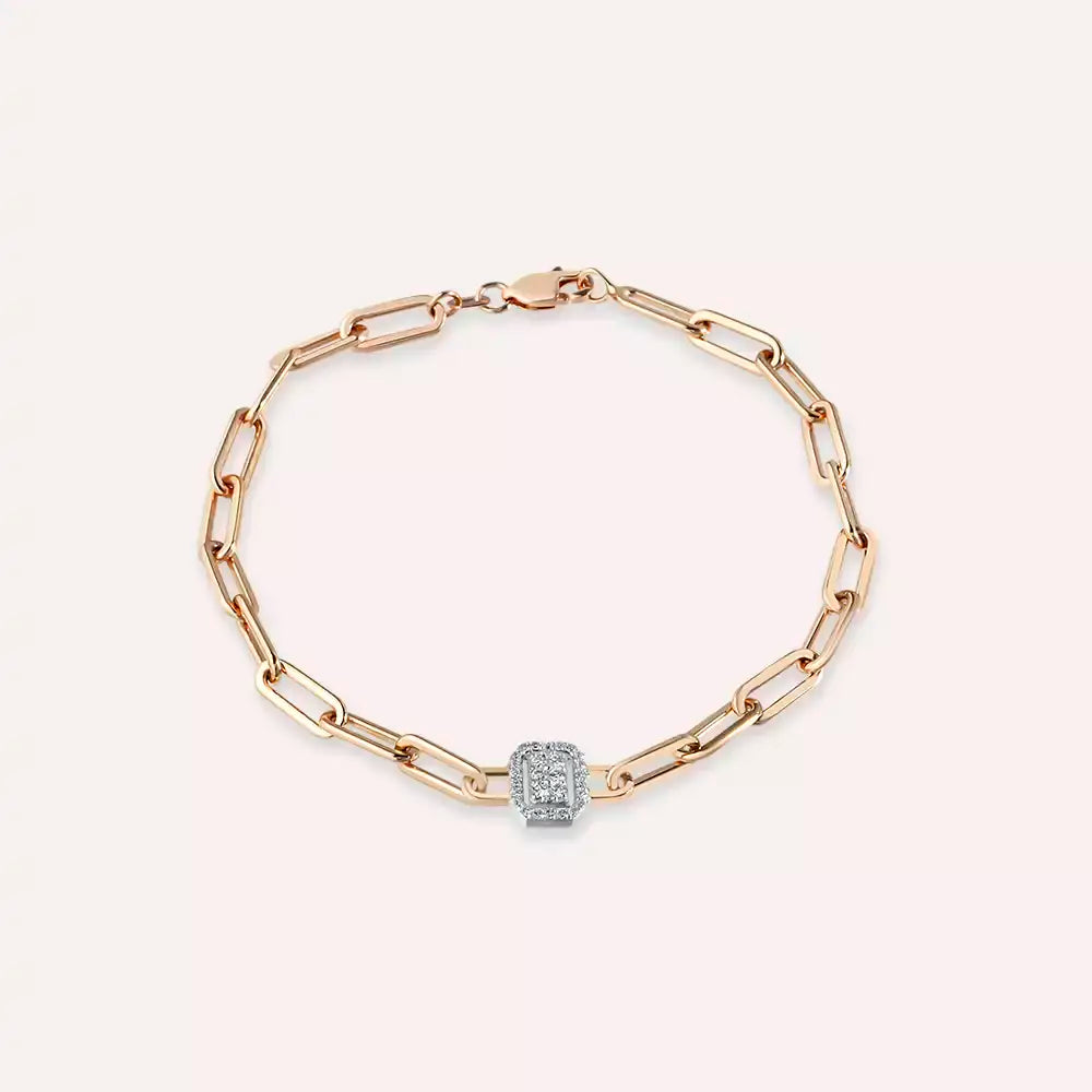 Adera Diamond Rose Gold Bracelet