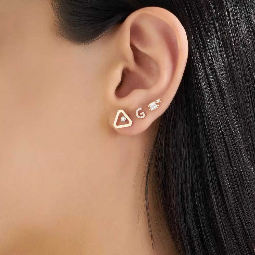 Ally Diamond Rose Gold Single Earring