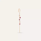 Staff Ruby and Diamond Stud Earrings