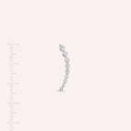 Alva Diamond White Gold Single Earring