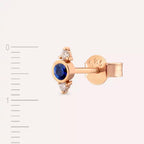 Andy Safir and Diamond Rose Gold Single Earring