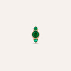 Andy Emerald Stone Rose Gold Piercing