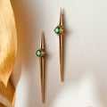 Filo Emerald Rose Gold Earrings