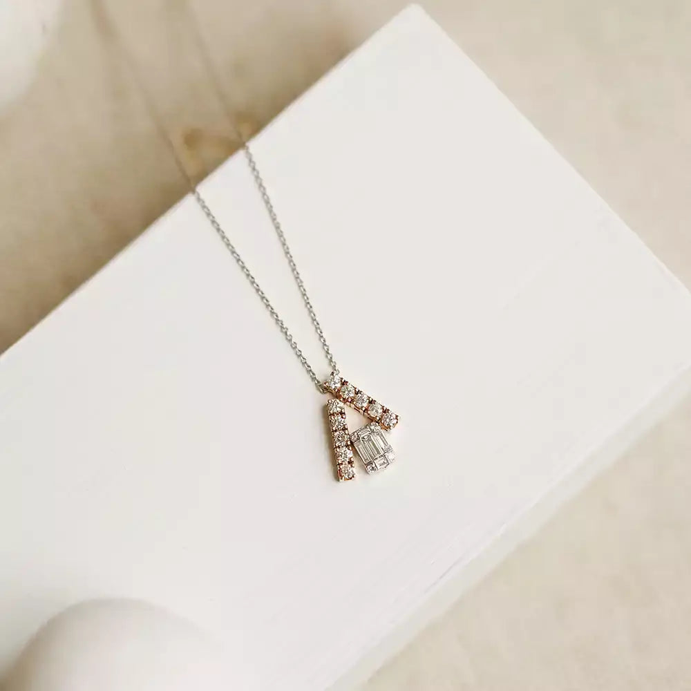 Aren Diamond White Gold Necklace