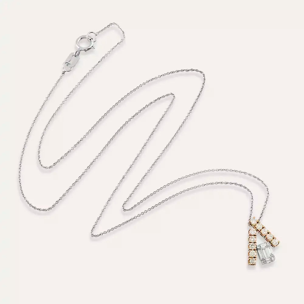 Aren Diamond White Gold Necklace