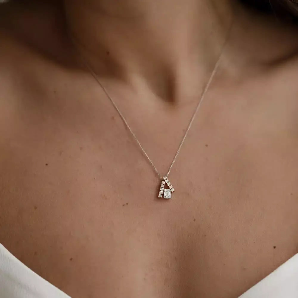 Aren Diamond White Gold Necklace