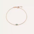 Aria Green Sapphire Rose Gold Bracelet